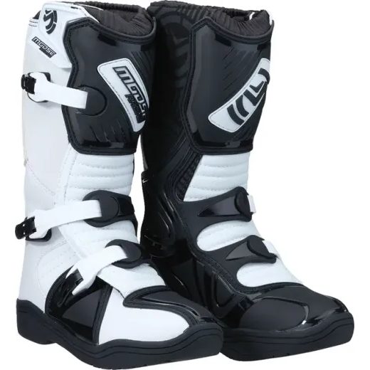 MOTOKROSA ZĀBAKI M1.3™ YOUTH BOOTS (MELNS, BALTS)