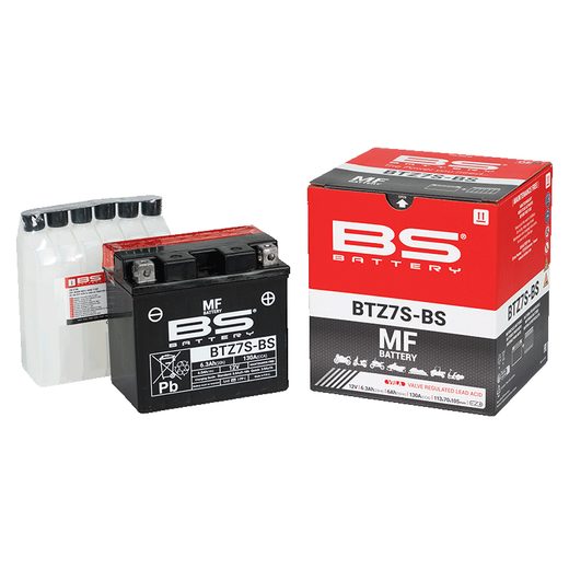 AKUMULATORS BEZ APKOPES - MAKS. 20° SLĪPUMS BS-BATTERY BTZ7S-BS (YTZ7S-BS)