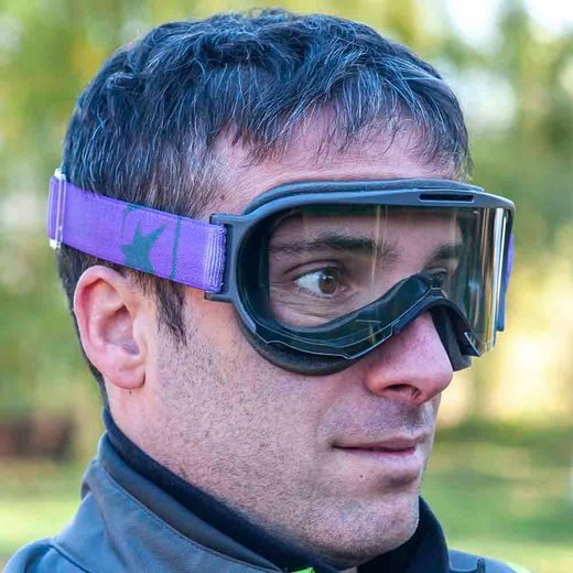 GOGGLES ARIETE WABI 14980-NGV CAURSPĪDĪGS STIKLS GREY / PURPLE