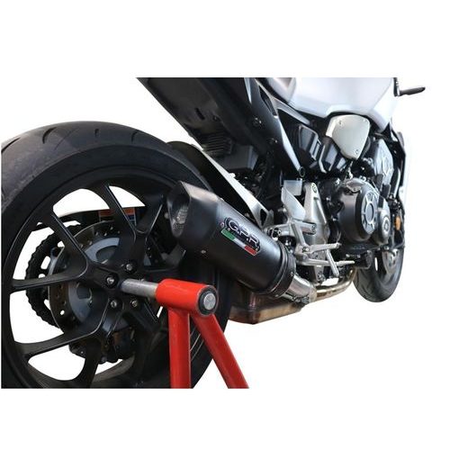 SLIP-ON EXHAUST GPR FURORE EVO4 NERO E4.H.259.1.FNE4 MATTE BLACK INCLUDING REMOVABLE DB KILLER AND LINK PIPE