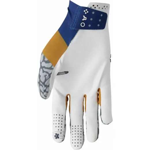 CIMDI SPORTMODE BRAVO GLOVES (BALTS, PELĒKS, ZILS)