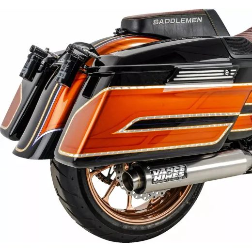 IZPLŪDES SISTĒMA SUPERSPORT 2-1 BRUSHED TOURING FOR HARLEY DAVIDSON FLHX 1923 ABS (304 NERŪSĒJOŠAIS TĒRAUDS)