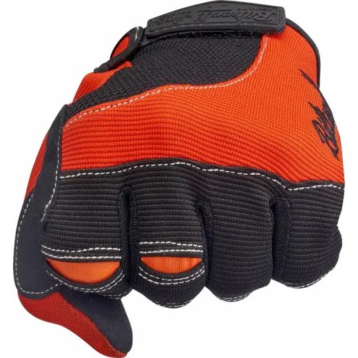 CIMDI MOTO GLOVES (ORANŽA, MELNS)