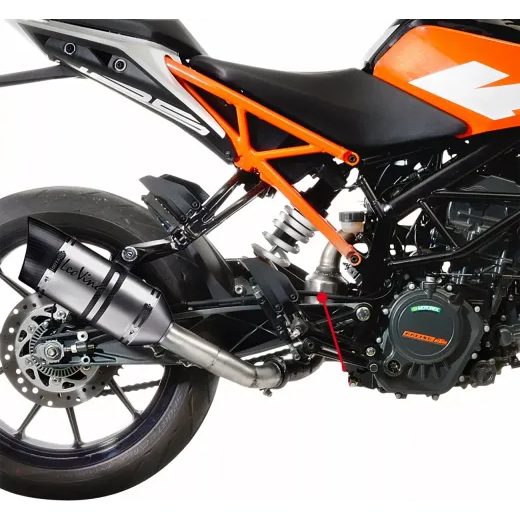 LINK CAURULE CAT ELIMINATOR LINK PIPE FOR HUSQVARNA SVARTPILEN 401 ABS (304 NERŪSĒJOŠAIS TĒRAUDS)