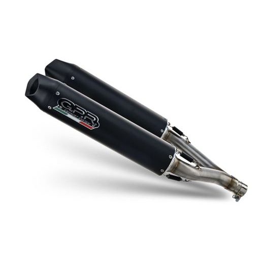 DUAL SLIP-ON EXHAUST GPR FURORE EVO4 E4.A.56.CAT.FNE4 MATTE BLACK PRIEKŠ APRILIA DORSODURO 1200 2011-2016