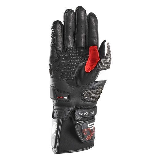 CIMDI FURYGAN GLOVES STYG15 (MELNS, BALTS, SARKANS)
