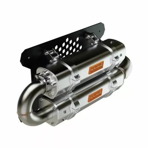 IZPŪTĒJS EXH APX DUAL Q RZR FOR POLARIS RZR RS1 1000 4X4 (NĒRUSĒJOŠAIS TĒRAUDS)