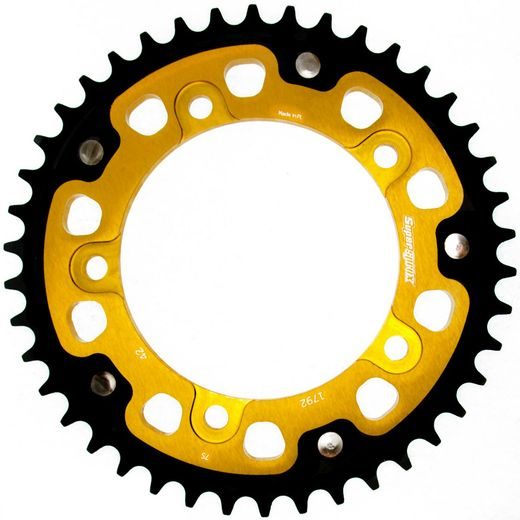 ĶĒDES KOMPLEKTS D.I.D CHAIN -, ZELTA CHAIN 525 VX, X-RING (X, NX, QX, XS), CHK FRONT SPROCKET SUPERSPROX, CHK REAR SPROCKET SUPERSPROX STEALTH PRIEKŠ TRIUMPH DAYTONA 600 2003-2004