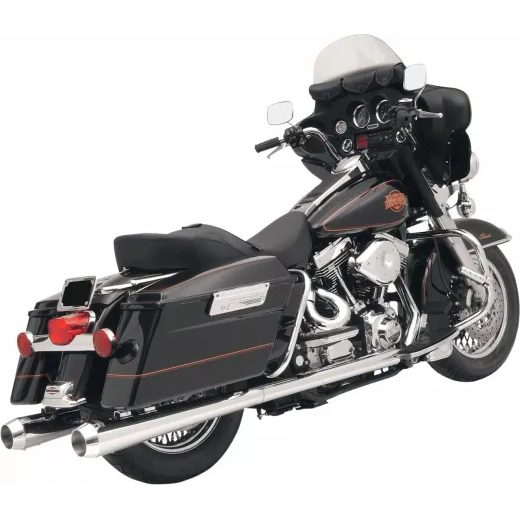 IZPŪTĒJS MUFFLERS 4" MEGAPHONE | FLT 95-16 - CHROME FOR HARLEY DAVIDSON FLHR 1340