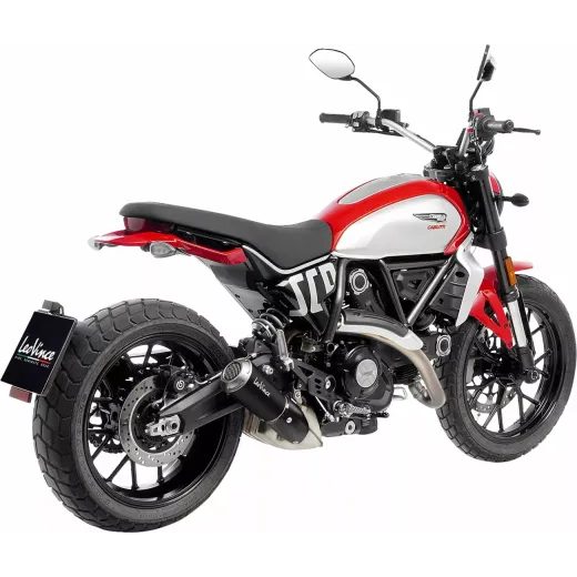 IZPŪTĒJS MUFFLER LV-10 BLACK DUCATI SCRAMBLER 800 FOR DUCATI SCRAMBLER 803 ABS (OGLEKĻA ŠĶIEDRA)