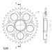 ĶĒDES KOMPLEKTS EK -, ZELTA CHAIN 520 MVXZ, X-RING (X, NX, QX, XS), CHK FRONT SPROCKET SUPERSPROX, CHK REAR SPROCKET SUPERSPROX PRIEKŠ DUCATI 748 R 2001-2002