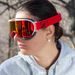 GOGGLES ARIETE WABI 14980-RRBR RED MULTILAYER LENS RED/RED