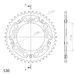 REAR SPROCKET SUPERSPROX STEALTH RST-1800:42-GLD ZELTA 42T, 530