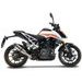 SLIP-ON EXHAUST GPR GP EVO4 KT.209.2.GPAN.TO BRUSHED TITANIUM PRIEKŠ KTM DUKE 250 2021-2023