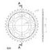 ĶĒDES KOMPLEKTS EK -, ZELTA CHAIN 520 MVXZ, X-RING (X, NX, QX, XS), CHK FRONT SPROCKET JT, CHK REAR SPROCKET SUPERSPROX PRIEKŠ ATV POLARIS SCRAMBLER 400 2X4 2001