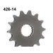 ĶĒDES KOMPLEKTS D.I.D CHAIN - SUDRABA CHAIN 428 D, NON-SEALED, CHK FRONT SPROCKET SUPERSPROX, CHK REAR SPROCKET SUPERSPROX PRIEKŠ SUZUKI GS 125 1997-2000