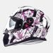 ĶIVERE MT HELMETS THUNDER 3 SV WILD GARDEN GLOSS PEARL WHITE/PURPLE