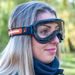 GOGGLES ARIETE WABI 14980-NNO CAURSPĪDĪGS STIKLS BLACK / ORANGE