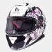 ĶIVERE MT HELMETS THUNDER 3 SV WILD GARDEN GLOSS PEARL WHITE/PURPLE
