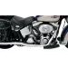 GALVAS CAURULE PIPE POWER CURVE TRUE-DUAL CROSSOVER HEADER PIPES FOR HARLEY DAVIDSON FLST 1340 (TĒRAUDS)