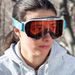 GOGGLES ARIETE WABI 14980-ONBT ORANGE LENS TURQUOISE/WHITE