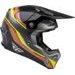 ĶIVERE FLY HELMET FORMULA CP S.E. SPEEDER (MELNS, DZELTENS, SARKANS)