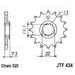 ĶĒDES KOMPLEKTS D.I.D CHAIN - SUDRABA CHAIN 520 VX, X-RING (X, NX, QX, XS), CHK FRONT SPROCKET JT, CHK REAR SPROCKET JT PRIEKŠ SUZUKI GZ 250 MARAUDER 1999-2008