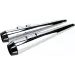 IZPŪTĒJS MUFFLERS 4" MEGAPHONE LOUD | FLT 95-16 - CHROME/BLACK FOR HARLEY DAVIDSON FLHR 1340