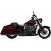 IZPŪTĒJS MUFFLERS TWIN SLASH ROUND BLACK TOURING FOR HARLEY DAVIDSON FLH 1868 ABS