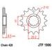 ĶĒDES KOMPLEKTS EK - SUDRABA CHAIN 420 SH, NON-SEALED, CHK FRONT SPROCKET JT, CHK REAR SPROCKET JT PRIEKŠ KTM SX 65 2003