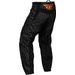 BIKSES FLY MX-PANTS F-16 YOUTH (MELNS, DZELTENS)