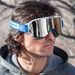 GOGGLES ARIETE WABI 14980-SABA SILVER MIRROR LENS BLUE/GREEN