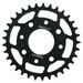 ĶĒDES KOMPLEKTS D.I.D CHAIN - SUDRABA CHAIN 520 ZVM-X, X-RING (X, NX, QX, XS), CHK FRONT SPROCKET SUPERSPROX, CHK REAR SPROCKET SUPERSPROX PRIEKŠ HONDA CMX 250 REBEL 1997-1999
