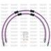 RACE PRIEKŠĒJO BREMŽU ŠĻŪTEŅU KOMPLEKTS VENHILL POWERHOSEPLUS YAM-6036FS-PU (2 ŠĻAUKAS KOMPLEKTĀ) PURPLE HOSES, STAINLESS STEEL FITTINGS