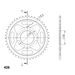 ĶĒDES KOMPLEKTS D.I.D CHAIN - SUDRABA CHAIN 428 D, NON-SEALED, CHK FRONT SPROCKET JT, CHK REAR SPROCKET SUPERSPROX PRIEKŠ SUZUKI GSX-S 125 2017-2024