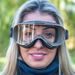GOGGLES ARIETE WABI 14980-SSM CAURSPĪDĪGS STIKLS SAND / BROWN
