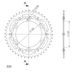ĶĒDES KOMPLEKTS D.I.D CHAIN -, ZELTA CHAIN 520 ERT, NON-SEALED, CHK FRONT SPROCKET SUPERSPROX, CHK REAR SPROCKET SUPERSPROX STEALTH PRIEKŠ HONDA CRF 250 L 2013-2020