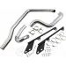 GALVAS CAURULE PIPE POWER CURVE TRUE-DUAL CROSSOVER HEADER PIPES FOR HARLEY DAVIDSON FLST 1340 (TĒRAUDS)