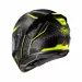 ĶIVERE DEVIL CARBON STY HELMET (MELNS, DZELTENS, KARBONS)