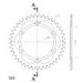 REAR ALU SPROCKET SUPERSPROX RAL-808:41-BLK MELNS/PELĒKS 41T, 520