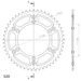 ĶĒDES KOMPLEKTS D.I.D CHAIN - SUDRABA CHAIN 520 VX, X-RING (X, NX, QX, XS), CHK FRONT SPROCKET SUPERSPROX, CHK REAR SPROCKET SUPERSPROX STEALTH PRIEKŠ SUZUKI DR 250 1990-1993