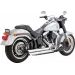 IZPLŪDES SISTĒMA BIG SHOTS STAGGERED CHROME 86-09 SOFTAIL FOR HARLEY DAVIDSON FLST 1340