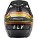ĶIVERE FLY HELMET FORMULA CP S.E. SPEEDER (MELNS, DZELTENS, SARKANS)