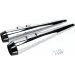 IZPŪTĒJS MUFFLERS 4" MEGAPHONE LOUD | FLT 95-16 - CHROME/BLACK FOR HARLEY DAVIDSON FLHR 1340