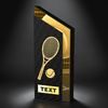 Holztrophäe WM001M25 | Tennis
