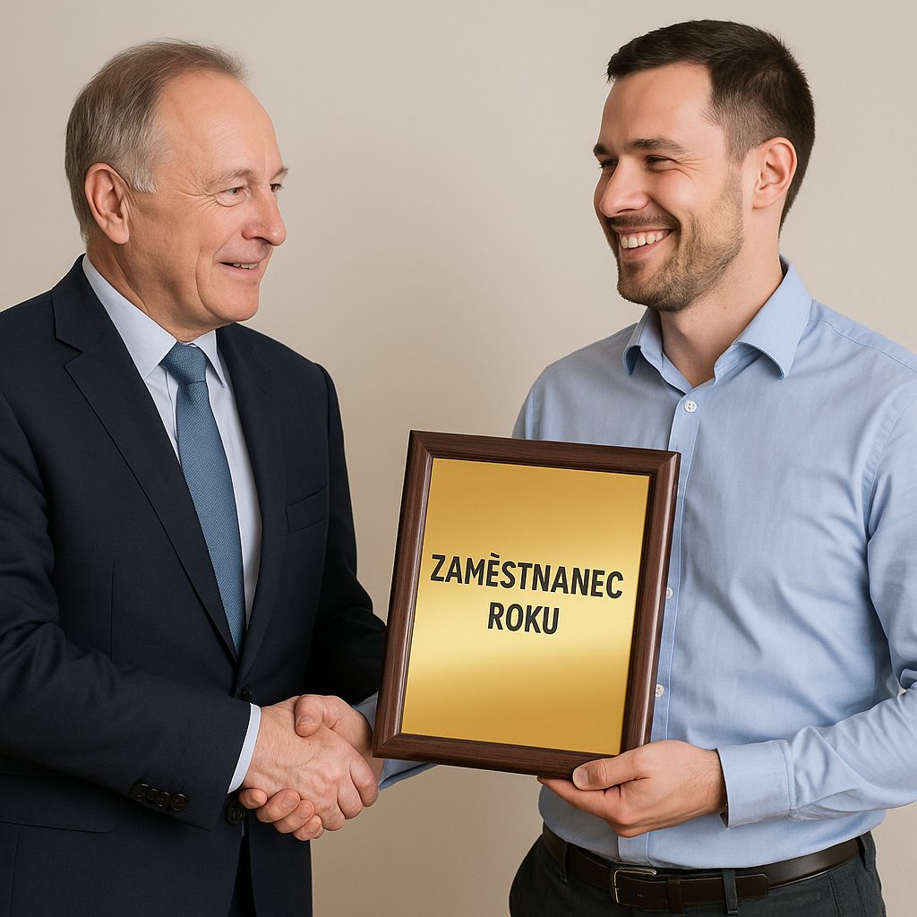 zaměstanec roku plaketa