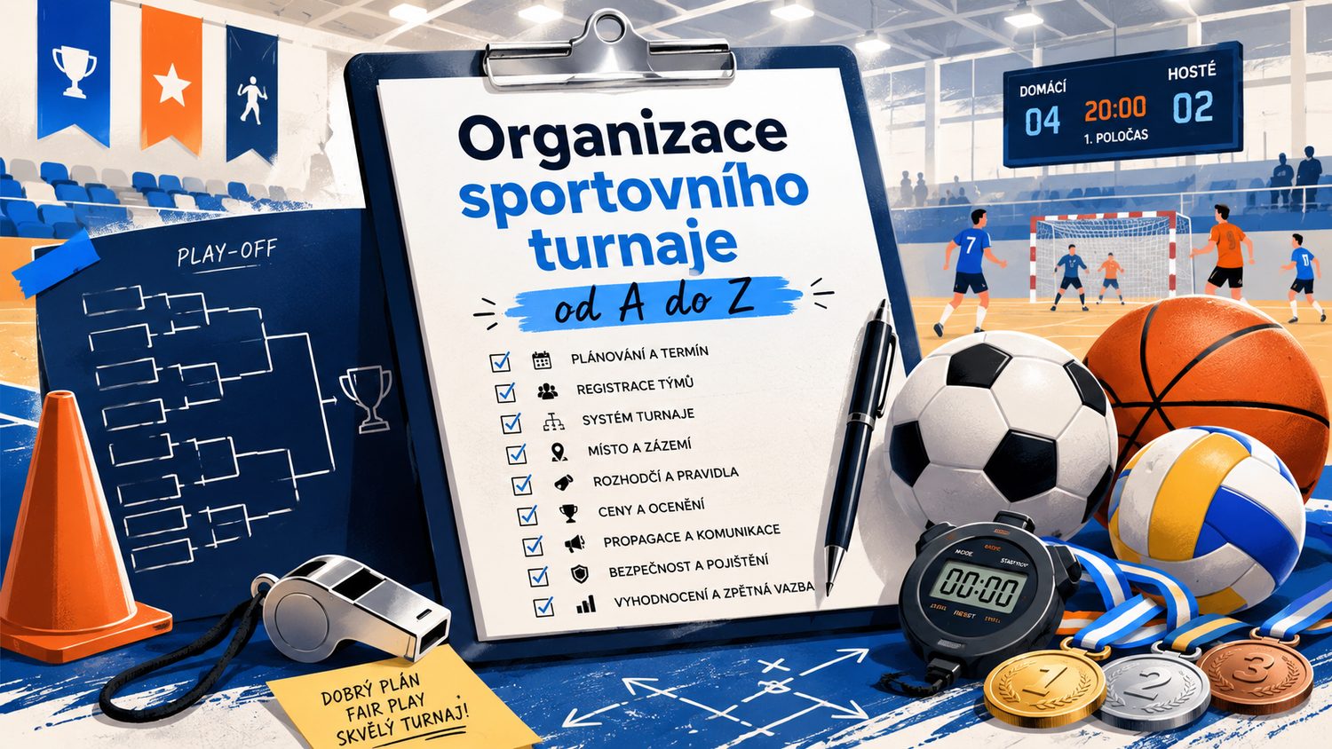 organizace sportovní turnaje checklist