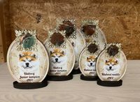 Sada zakázkových medailí v přírodním stylu