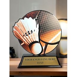 Acryltrophäe FABM07 | Badminton