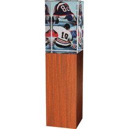 Glastrophäe -Holz-Glas kombination CR4021M3 | Eishockey